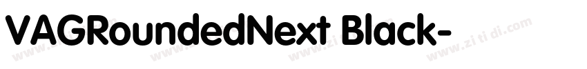 VAGRoundedNext Black字体转换